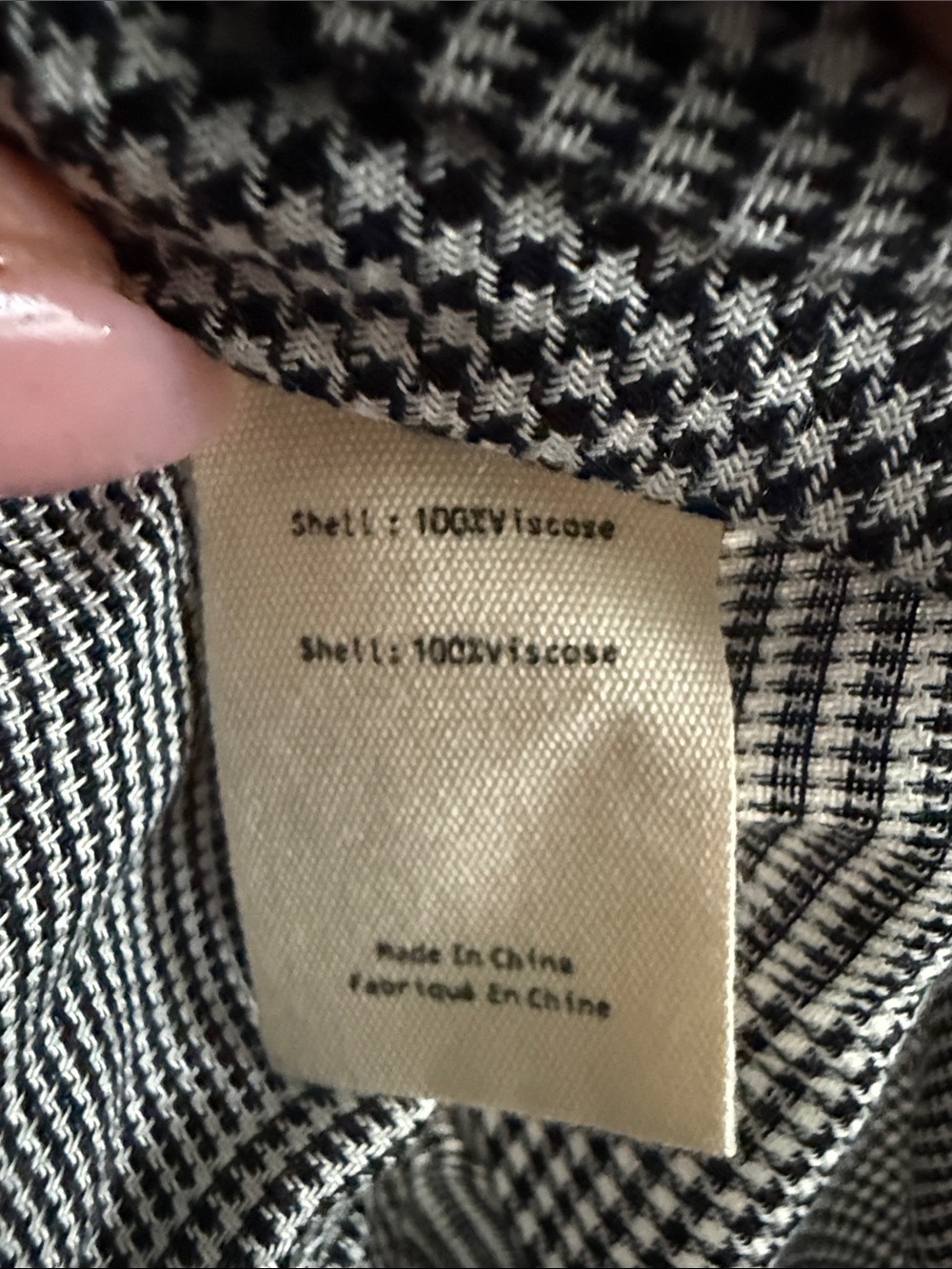 L’AGENCE Cameron Shirt Long Dress houndstooth extra small tall belted - Picture 6 of 11